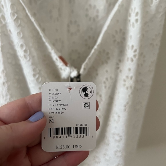 Free People White Eyelet Halter Dress – New With Tags - Picture 4 of 5